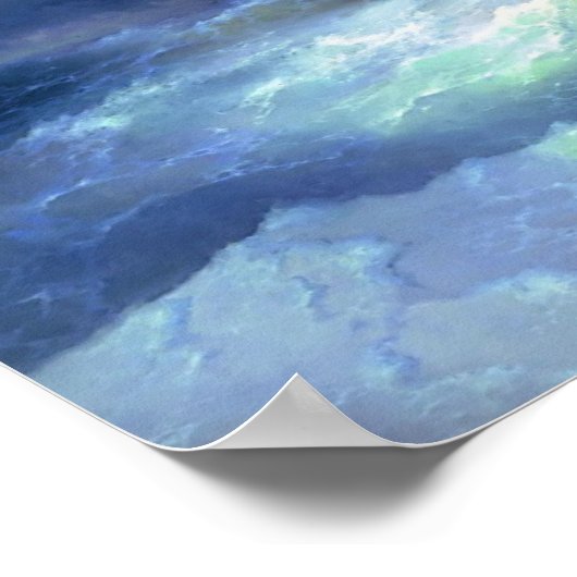 Ivan Aivazovsky - Tussen de golven Poster (Hoek)