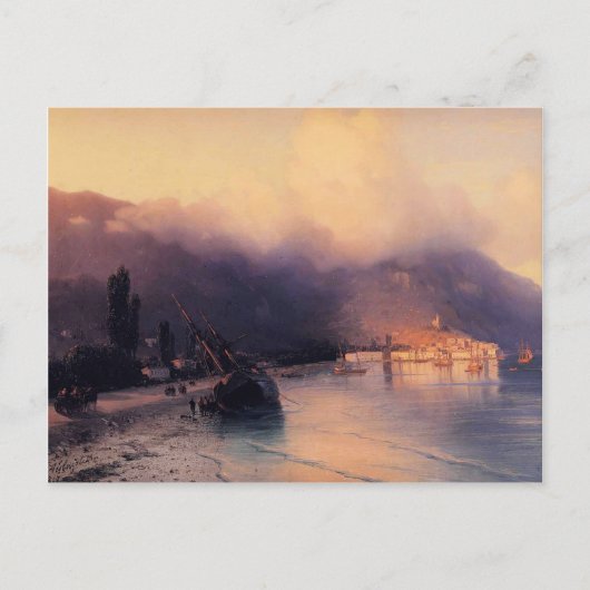 Ivan Aivazovsky - Uitzicht Yalta Briefkaart (Voorkant)