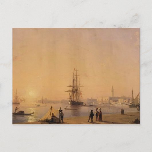 Ivan Aivazovsky- Venice Briefkaart (Voorkant)