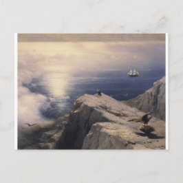 Ivan Aivazovsky waterboot schilderij oud Briefkaart