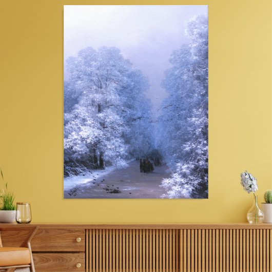 IVAN AIVAZOVSKY - Winterlandschap - 1876 - Canvas Afdruk (Insitu (Woonkamer))