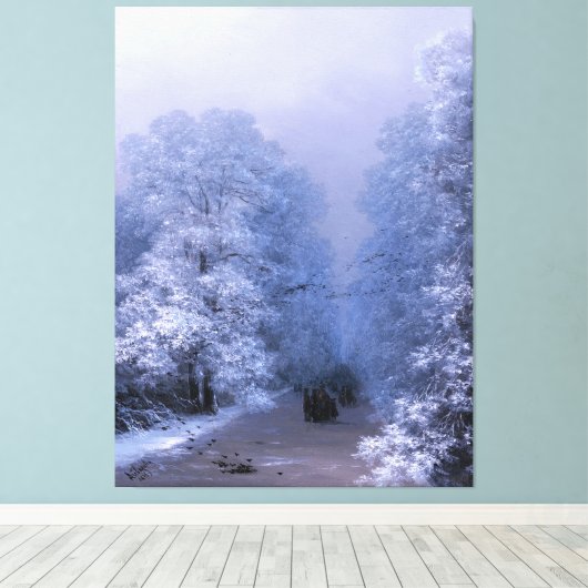 IVAN AIVAZOVSKY - Winterlandschap - 1876 - Canvas Afdruk (Insitu (Houten vloer))