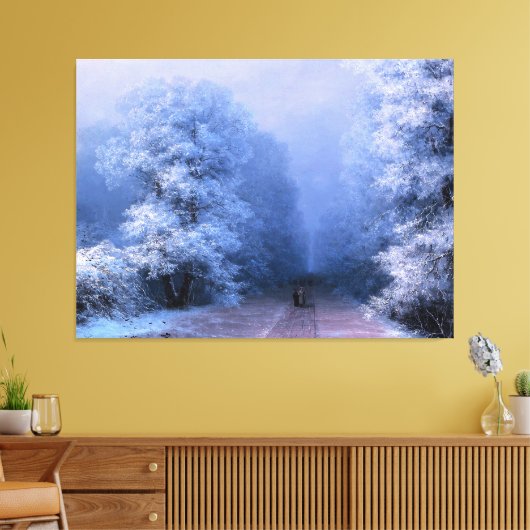 IVAN AIVAZOVSKY - Winterlandschap II - 1881 - Canvas Afdruk (Insitu (Woonkamer))