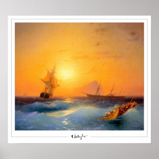 Ivan Aivazovsky Zedign Art Poster #168 (Voorkant)