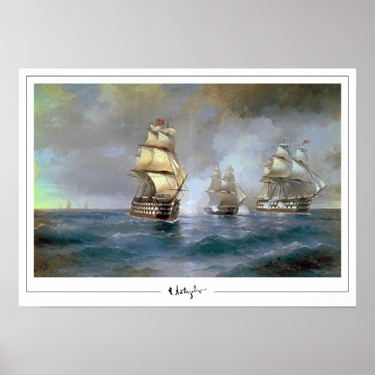 Ivan Aivazovsky Zedign Art Poster #7 (Voorkant)