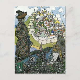 Ivan Bilbin - Het verhaal van Tsaar Saltan Briefka Briefkaart