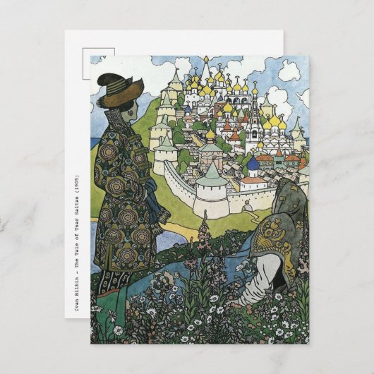 Ivan Bilbin - Het verhaal van Tsaar Saltan Briefka Briefkaart (Voorkant / Achterkant)