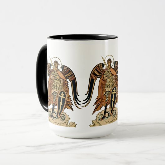 Ivan Bilibin Archangel Michael Coffee Mok (Voorkant links)