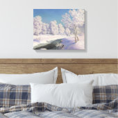Ivan Choultse Winter Morning in Engadine Canvas Afdruk (Insitu (Slaapkamer))
