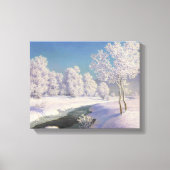 Ivan Choultse Winter Morning in Engadine Canvas Afdruk (Voorkant)