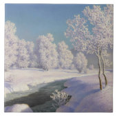 Ivan Choultse Winter Morning in Engadine Tegeltje (Voorkant)