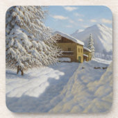 Ivan Choultse Winterlandschap Bier Onderzetter (Voorkant)
