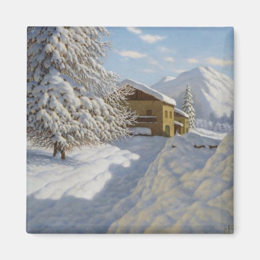 Ivan Choultse Winterlandschap Magneet (Voorkant)