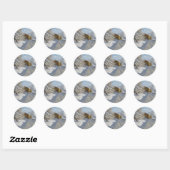 Ivan Choultse Winterlandschap Ronde Sticker (Vel)