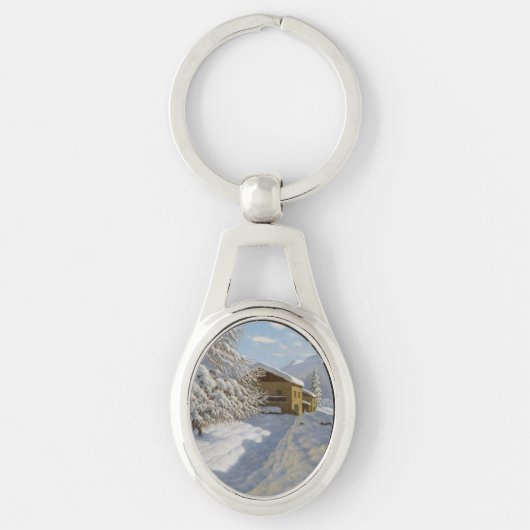  Ivan Choultse Winterlandschap Sleutelhanger (Voorkant)