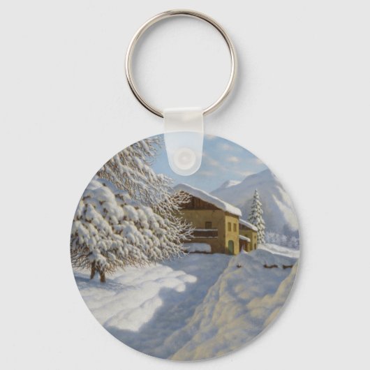  Ivan Choultse Winterlandschap Sleutelhanger (Voorkant)