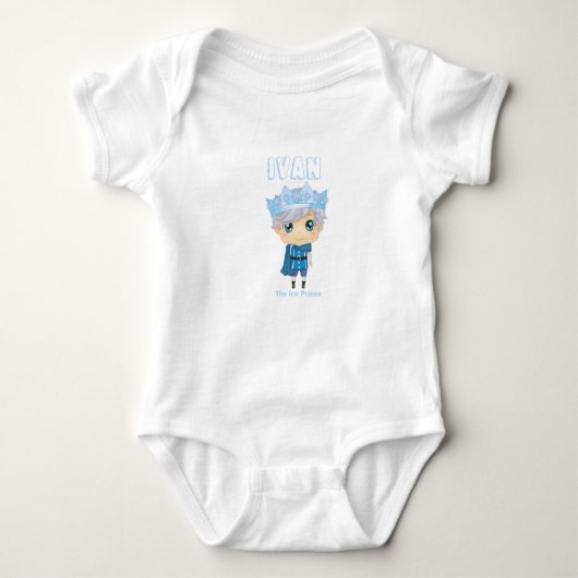 Ivan de ijsprins baby-bodysuit romper (Voorkant)