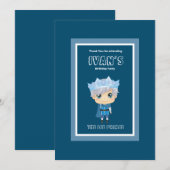 Ivan de verjaardaguitnodiging van de ijsprins kaart (Voorkant / Achterkant)