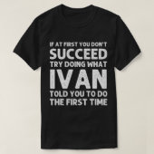 IVAN Gift Name Personalized Birthday Funny Christm T-shirt (Design voorkant)