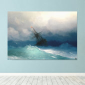 Ivan Konstantinovich Aivazovsky (1817-1900) - Schi Canvas Afdruk (Insitu (Houten vloer))