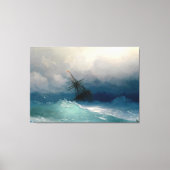 Ivan Konstantinovich Aivazovsky (1817-1900) - Schi Canvas Afdruk (Voorkant)