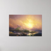 Ivan Konstantinovich Aivazovsky - De negende golf Canvas Afdruk (Voorkant)