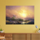 Ivan Konstantinovich Aivazovsky - De negende golf Canvas Afdruk (Insitu (Woonkamer))