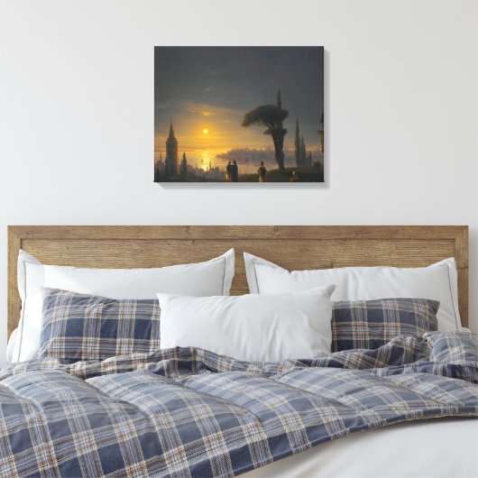 Ivan Konstantinovich Aivazovsky - De ontscheping Canvas Afdruk (Insitu (Slaapkamer))