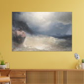 Ivan Konstantinovich Aivazovsky - De overlevende Canvas Afdruk (Insitu (Woonkamer))