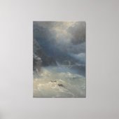 Ivan Konstantinovich Aivazovsky - De storm Canvas Afdruk (Voorkant)