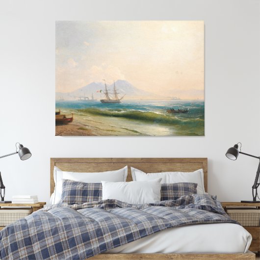 Ivan Konstantinovich Aivazovsky - Gezicht op berg  Canvas Afdruk (Insitu (Slaapkamer))