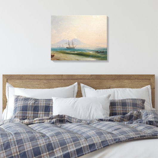 Ivan Konstantinovich Aivazovsky - Gezicht op berg Canvas Afdruk (Insitu (Slaapkamer))