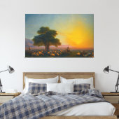 Ivan Konstantinovich Aivazovsky - Herders met Canvas Afdruk (Insitu (Slaapkamer))
