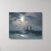 Ivan Konstantinovich Aivazovsky - Het brig Mercury Canvas Afdruk (Voorkant)