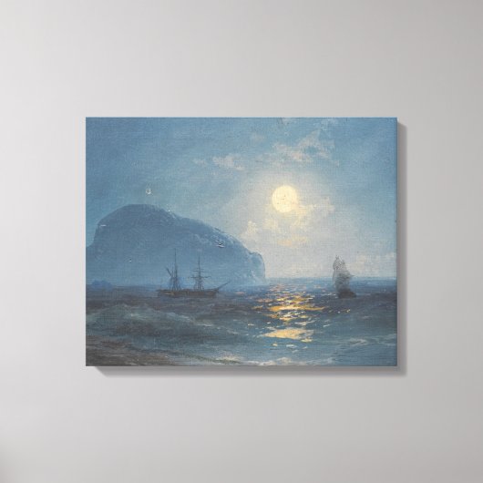 Ivan Konstantinovich Aivazovsky - Maneschijn Canvas Afdruk (Voorkant)