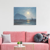 Ivan Konstantinovich Aivazovsky - Maneschijn Canvas Afdruk (Insitu (Woonkamer))