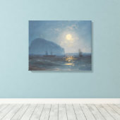Ivan Konstantinovich Aivazovsky - Maneschijn Canvas Afdruk (Insitu (Houten vloer))