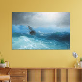 Ivan Konstantinovich Aivazovsky - Naderende storm Canvas Afdruk (Insitu (Woonkamer))