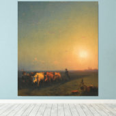 Ivan Konstantinovich Aivazovsky - Ploegen van de Canvas Afdruk (Insitu (Houten vloer))