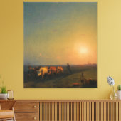 Ivan Konstantinovich Aivazovsky - Ploegen van de Canvas Afdruk (Insitu (Woonkamer))
