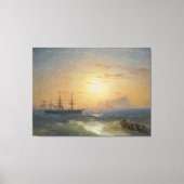 Ivan Konstantinovich Aivazovsky - Scheepvaart Canvas Afdruk (Voorkant)