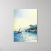 Ivan Konstantinovich Aivazovsky - Scheepvaart op d Canvas Afdruk (Voorkant)