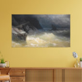 Ivan Konstantinovich Aivazovsky - Shipwreck off th Canvas Afdruk (Insitu (Woonkamer))