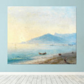 Ivan Konstantinovich Aivazovsky - The Bay of Naple Canvas Afdruk (Insitu (Houten vloer))
