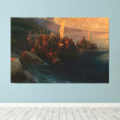 Ivan Konstantinovich Aivazovsky - The Disembarkati Canvas Afdruk (Insitu (Houten vloer))