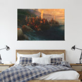 Ivan Konstantinovich Aivazovsky - The Disembarkati Canvas Afdruk (Insitu (Slaapkamer))