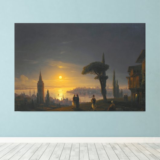 Ivan Konstantinovich Aivazovsky - The Disembarkati Canvas Afdruk (Insitu (Houten vloer))