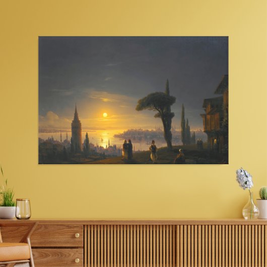 Ivan Konstantinovich Aivazovsky - The Disembarkati Canvas Afdruk (Insitu (Woonkamer))