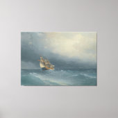 Ivan Konstantinovich Aivazovsky - The Lifting Stor Canvas Afdruk (Voorkant)