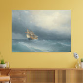 Ivan Konstantinovich Aivazovsky - The Lifting Stor Canvas Afdruk (Insitu (Woonkamer))